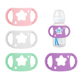 Jeqqinuz bottle handles on white 5oz Dr Brown bottle improve grip and independence
