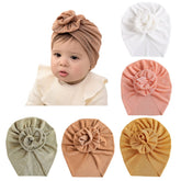 jerague newborn headwrap hat with flower bow for cute photos