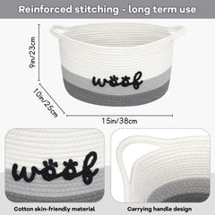 JEROKUMI soft cotton rope design is gentle on floors and pets.
