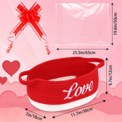 JEROKUMI Valentines clear bag with ribbon—polished gift presentation