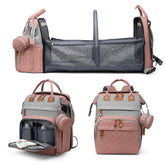 Jeryswet diaper bag with foldable changing station for easy on-the-go diaper changes.