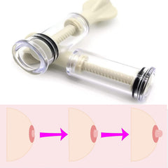 Jesakmie inverted nipple cups aiding shape and control before feeding.