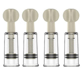 Jesakmie nipple corrector cups set of four in white with smooth edges for comfortable use.