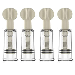 Jesakmie nipple corrector cups set of four in white with smooth edges for comfortable use.