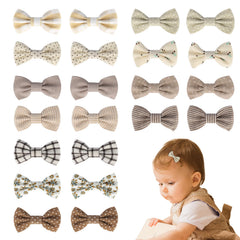 JESSCAT 22-piece hair clips set with bows for versatile hairstyles