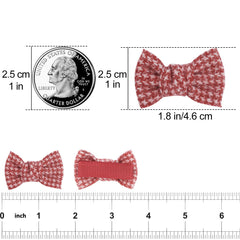JESSCAT fabric bows close-up shows premium cotton-linen texture, gentle on delicate hair.