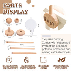 JETM·HH beech wood arm shows tool-free, quick assembly