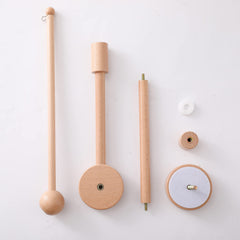 JETM·HH easy-install crib arm enables quick assembly and removal for travel