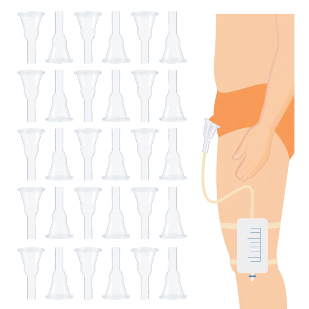 JFRHUDS external male catheter pack offers a 30-count supply for extended use.