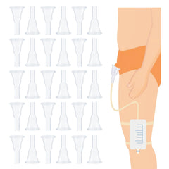 JFRHUDS external male catheter pack offers a 30-count supply for extended use.