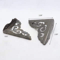 JfwuHap metal corner protector with detailed finish adds retro style and edge protection.