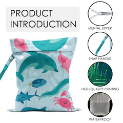 JHFDTY Wet Bag multifunctional use for gym clothes, diapers, and cosmetics.