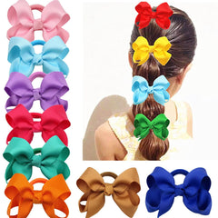 Jiaayuell pink 3-inch hair bow, versatile for school outfits and party styling.