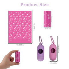 JIABEIUS pink and purple straw dispensers provide easy bag access.