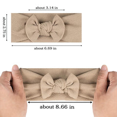 JIAHANG big bow detail on turban headwrap for photo-worthy moments