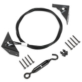 JIAHOO anti-sag gate kit installed on wood fence for sturdy support