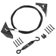 JIAHOO anti-sag gate kit installed on wood fence for sturdy support