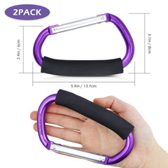 JIALEEY stroller hook with foam cushion provides comfortable grip