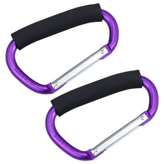 JIALEEY strong buggy carabiner hook secures items on a stroller