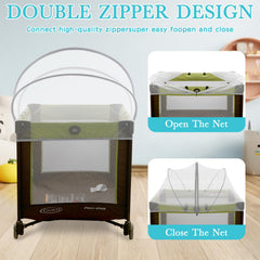 Jiangcha mosquito net for bassinet offers 360-degree airflow and protection.