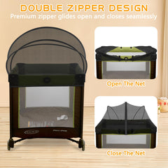 jiangcha pack and play cover universal fit—fits 39x27 inches with gentle stretch