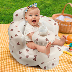 Jikasho ring-backrest provides ergonomic support for growing spines.