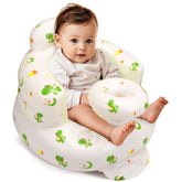 Jikasho inflatable baby seat with ergonomic backrest supports head and posture