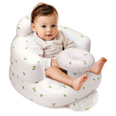 Jikasho inflatable baby seat with tray for on-the-go meals.