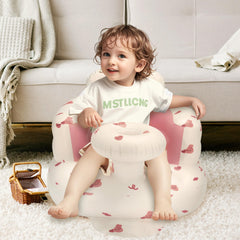 Jikasho ring backrest provides ergonomic support for baby's head and spine.