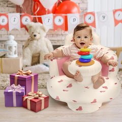 Jikasho stable footrest helps lift baby without tipping or sliding.