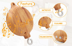 JILPAK music box with 9 melodies for soothing playback.