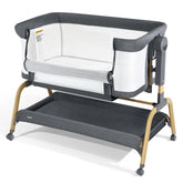 Jimglo 3-in-1 bassinet standalone mode for safe sleep.