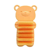 JINCH bear-face yellow nail scrubber for gentle kids hand cleaning