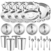 Jinei cow-shaped plate for kids, promoting portion control at mealtimes