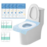 JinluCare XL toilet seat cover shown on a public restroom seat for full coverage.