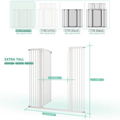 Jiprlak 51-inch cat gate auto-close mechanism in action