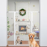 Jiprlak 51-inch cat gate front view with tall, secure barrier