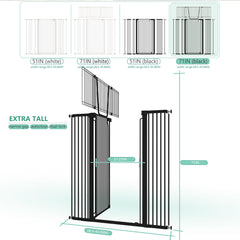Jiprlak51 auto-close with center handle for easy, safe passage.