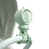 JISULIFE Stroller Fan bladeless design delivers a safe, gentle cooling breeze