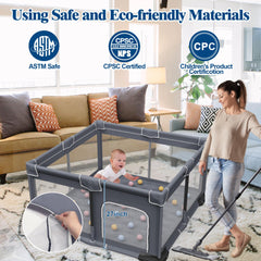 Jixrolyn 360-degree visibility mesh walls for quick supervision.
