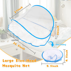 Jixsloft mosquito net pop-up head net, no installation required.