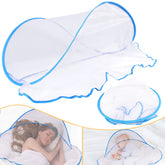 Jixsloft portable mosquito net tent folded disc, ultra-light and compact for travel.