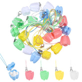 JIYIN white tooth necklace box for safe baby teeth storage and memory keepsake