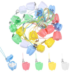 JIYIN white tooth necklace box for safe baby teeth storage and memory keepsake
