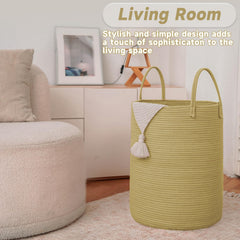 JMvicyroam handwoven natural-material basket adds warmth to living spaces