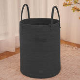 JMvicyroam 80L woven laundry basket with sturdy handles for easy transport