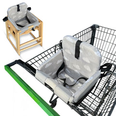JoSeat shopping cart cover maintains hygiene with soft fabric for on the go use.