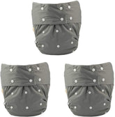 JOBEBE grey diaper cover 3-pack folded for discreet wear
