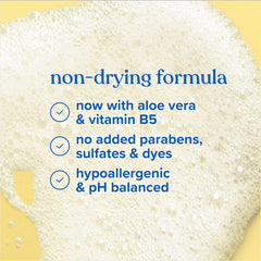 Close-up of hydrated, soft skin after Johnson's Baby wash.