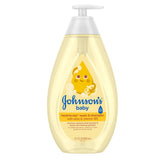 Johnson's Baby Head-To-Toe Wash & Shampoo bottle with Aloe Vera and Vitamin B5 for gentle cleansing.